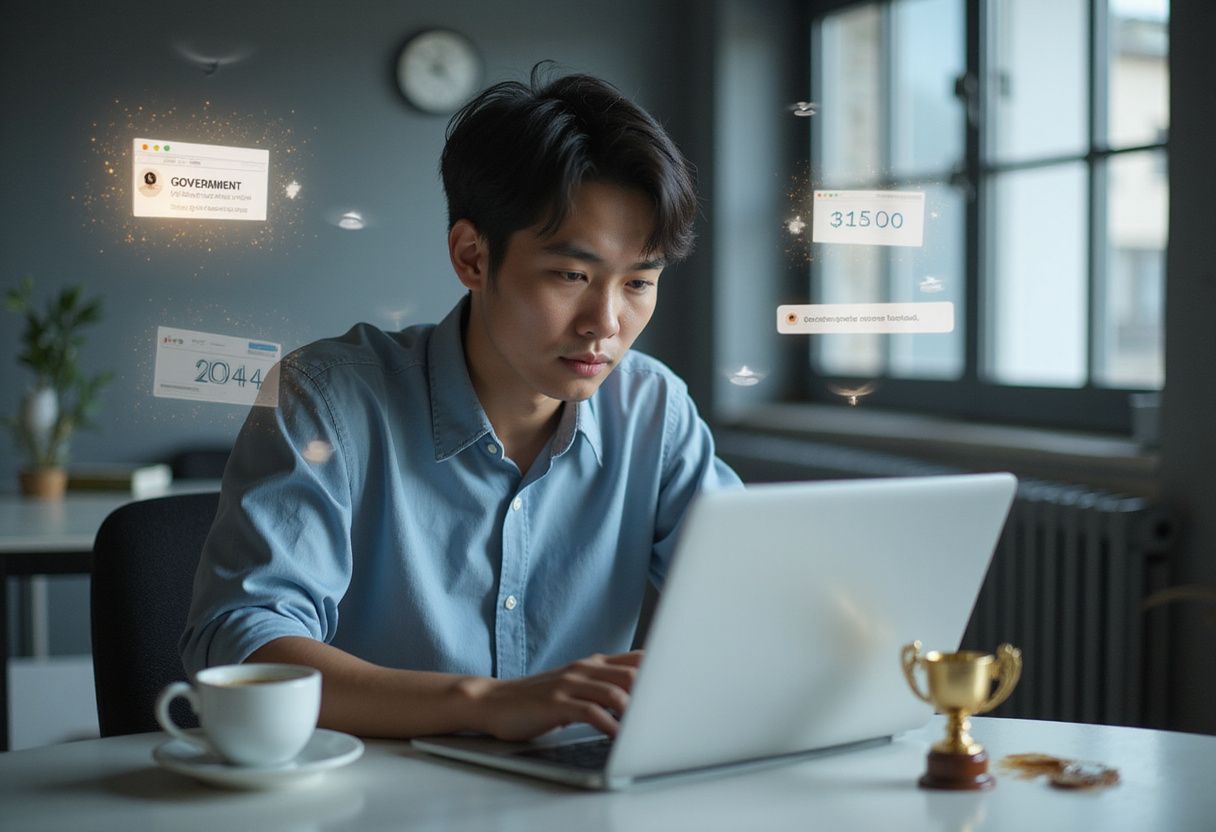 Malaysian SEO expert debunking common Bing SEO myths while reviewing search engine optimization facts on computer screen