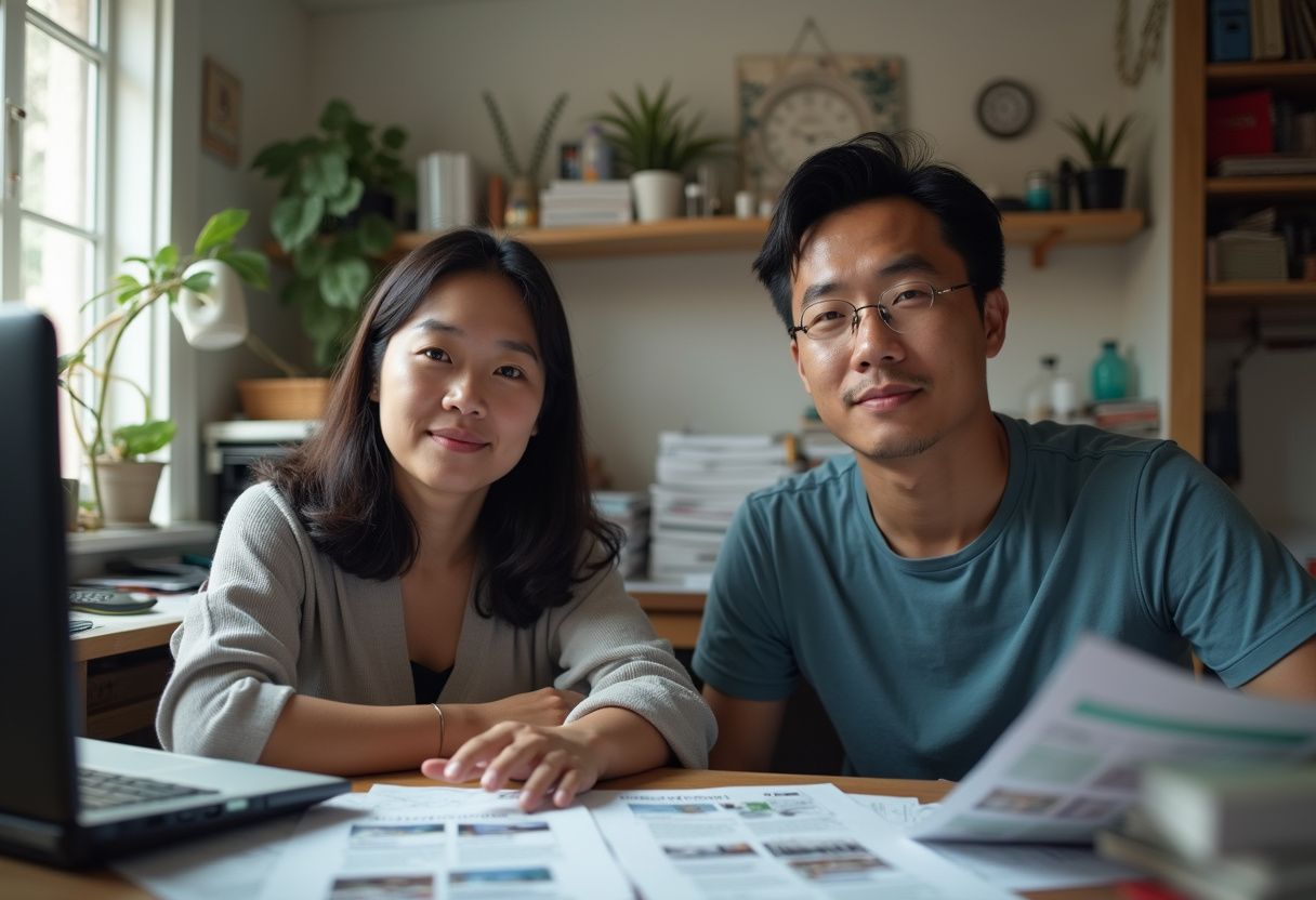 Malaysian real estate agent optimizing property listings on Bing search to attract homebuyers and increase property sales inquiries